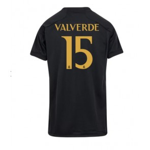 Real Madrid Federico Valverde #15 Replika Tredjetrøje Dame 2023-24 Kortærmet